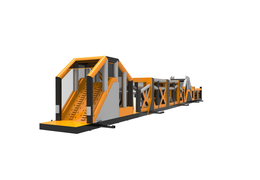 Adventure run 48.5 meter long obstacle course for children. Order inflatable obstacle courses now online at JB Inflatables America