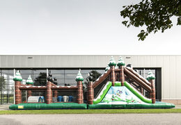 Get your unique 17 meter winter themed obstacle course with 7 game elements and colorful objects now for kids. Order inflatable obstacle courses at JB Inflatables America