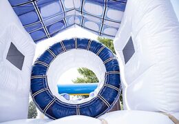 Order colored inflatable park in Frozen theme for children. Buy bounce houses online at JB Inflatables America