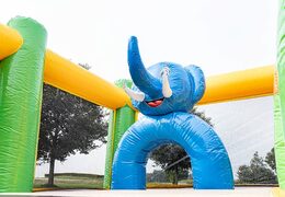 Mega inflatable jungle bouncer for children. Order bouncers online at JB Inflatables America