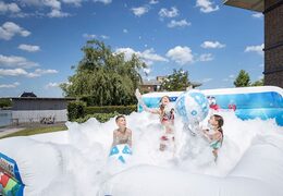 Order large inflatable open bubble boarding park bounce house with foam in the Seaworld theme for children. Buy inflatable bounce houses online at JB Inflatables America