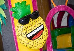 Order bounce house in flamingo theme with a slide for children. Buy inflatable bounce houses online at JB Inflatables America