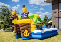 Opblaasbare schuim bubble park in thema piraat kopen voor kinderen