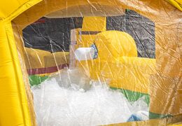 Groot opblaasbaar bubble boarding springkussen zonder dak met schuim kopen in thema sport basketbal voetbal voor kinderen