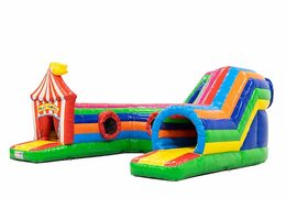 Buy inflatable indoor play fun bounce house crawl tunnel in circus theme for children. Order bounce houses online at JB Inflatables America 