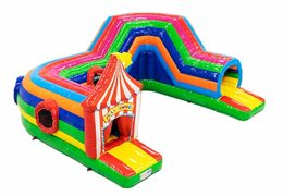 Buy a spacious crawl tunnel circus bounce house for kids. Order bounce houses online at JB Inflatables America 