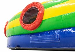Order a crawling tunnel bounce house in a crocodile theme for children. Buy bounce houses online at JB Inflatables America 