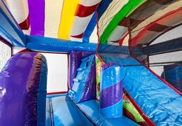 Order candyland bouncer in a unique design, a slide and 3D objects for kids. Buy bouncers online at JB Inflatables America 