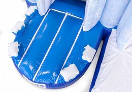 Ice themed bouncer with a slide and 3D objects for kids. Buy bouncers online at JB Inflatables America 