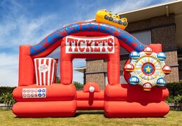 Opblaasbare schuim bubble park in thema rollercoaster te koop voor kinderen