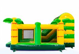 Buy a Jungle themed slidebox bouncer with a slide for kids. Buy inflatable bouncers online at JB Inflatables America 