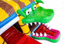 Buy indoor inflatable multiplay pirate bounce house with a slide and 3D objects for kids. Order bounce houses online at JB Inflatables America 