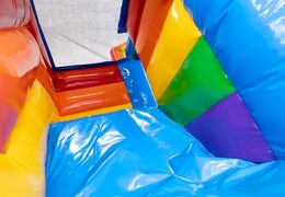 Buy a small bouncer with roof, slide and bath in a unicorn theme at JB Inflatables America. Order bouncers online at JB Inflatables America