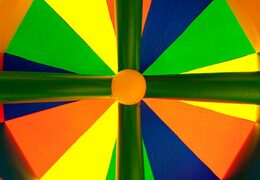 Buy a carousel bouncer in a standard theme for children. Order bouncers online at JB Inflatables America