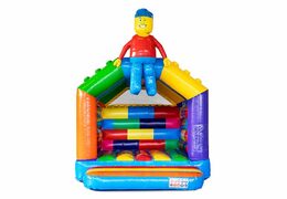 Order standard superblocks bouncy castle in a striking design and a funny animation in the form of a doll for children. Buy bouncy castle online at JB Inflatables America