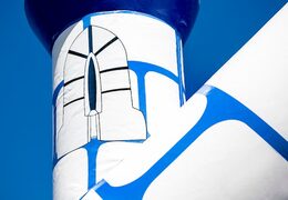 Buy standard castle bouncers with a knight theme in a blue color for children. Order bouncers online at JB Inflatables America