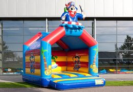 Buy standard pirate bounce houses with a 3D object on top for kids. Order bounce houses online at JB Inflatables America