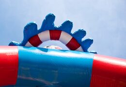 Order unique standard pirate bouncers with a 3D object on top for children. Buy bouncers online at JB Inflatables America