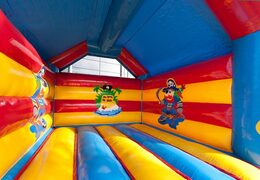 Buy standard bounce houses with a 3D pirate object on the top for kids. Order bounce houses online at JB Inflatables America
