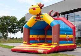 Super bounce house with roof in monkey theme for kids. Buy bounce houses online at JB Inflatables America