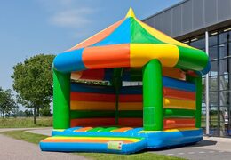 Carousel super bounce house covered in standard theme for kids.  Buy bounce houses online at JB Inflatables America 