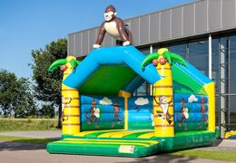 Super bounce house with roof in jungle theme for kids. Buy bounce houses online at JB Inflatables America