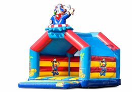 Buy a large indoor bounce house in pirate theme for kids. Order bounce houses online at JB Inflatables America