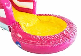 Buy a small bouncer with roof, slide and bath in a unicorn theme at JB Inflatables America. Order bouncers online at JB Inflatables America
