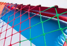 Buy a bouncer in the theme of a fire truck with a slide for children. Order inflatable bouncers online at JB Inflatables America