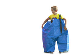 Get blue sponge pants for both old and young online now. Buy inflatable items online at JB Inflatables America