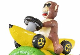 Banana Monkey Theme Inflatable Inflatable With Slide For Sale For Kids