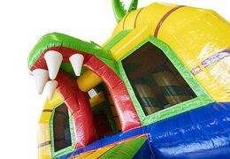 Large crocodile themed inflatable air cushion for sale for kids