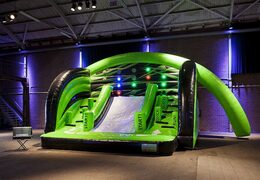 Buy inflatable bouncy castle obstacle course with interactive sport to do a competition for children