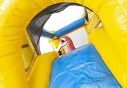 small hawaii themed inflatable bouncy castle with slide for kids