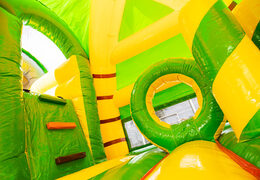 Buy inflatable multiplay big bouncy castle with slide in jungle theme for children