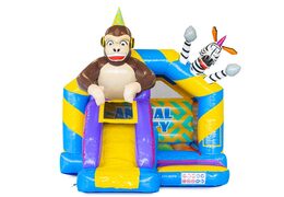Buy inflatable slide combo animal party with front slide for kids
