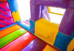 Inflatable air cushion with slide in animal party and many many colors for sale for children