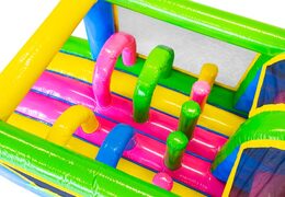 Order Happy colors 13m inflatable obstacle course for children. Buy inflatable obstacle courses now online at JB Inflatables America