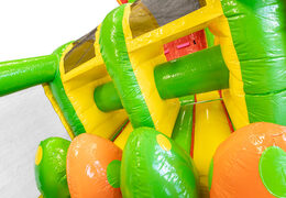 13 meter long Dino inflatable obstacle course for children. Order inflatable obstacle courses now online at JB Inflatables America