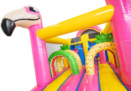 Order Flamingo 13m inflatable obstacle course for children. Buy inflatable obstacle courses now online at JB Inflatables America