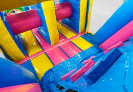 Order 13 meter long Flamingo inflatable obstacle course for children. Buy inflatable obstacle courses now online at JB Inflatables America