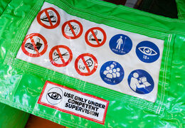 Buy Inflatable Mini Multiplay Bouncy Castle in Lion theme for kids. Inflatable bouncy castles for sale at JB Inflatables America