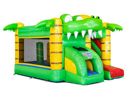 Inflatable Mini Multiplay bouncy castle in Crocodil theme for sale at JB Inflatables. Order inflatable bouncers at JB Inflatables America