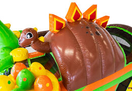 Buy inflatable Mini Multiplay Dino bouncy castle for your kids. Order inflatable bouncers at JB Inflatables America