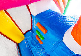 Buy inflatable Mini Multiplay Flamingo bouncy castle for your kids. Order inflatable bouncers at JB Inflatables America