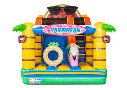 Order inflatable Multi Slide air cushion with slide in theme Caribbean for children. Buy inflatable air cushions online at JB Inflatables America