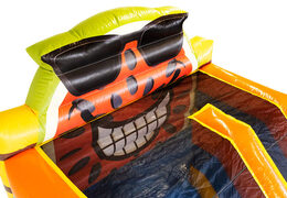 Buy Multi Slide air cushion with slide in Caribbean theme for your children. Order inflatable air cushions online now at JB Inflatables America