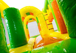 Buy Multiplay Lion bouncy castle with slide for your children. Order inflatable bouncy castles online now at JB Inflatables America