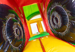 Inflatable multi box bouncy castle safari for sale