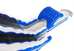 Order inflatable water slide in blue, white, silver